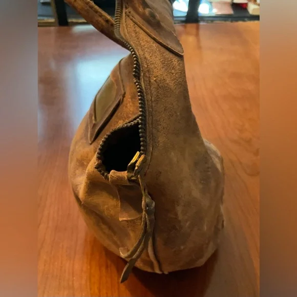 Vintage Leather Bowling Ball Bag - Picture 11 of 15